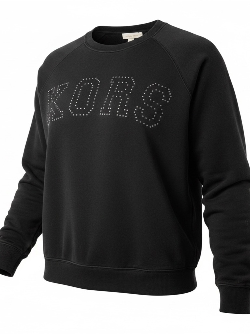 Michael Kors Black Studded KORS Crewneck Sweatshirt